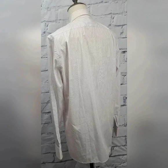 NWT Burberry Mens Dress Shirt White Pink Striped Current Tag Size 16 x 35 /41 EU - Picture 9 of 16